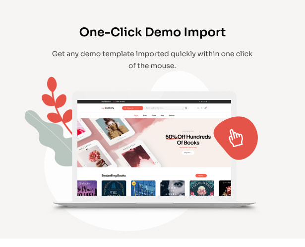 Bookory - Book store WordPress Theme - One-Click Demo Import