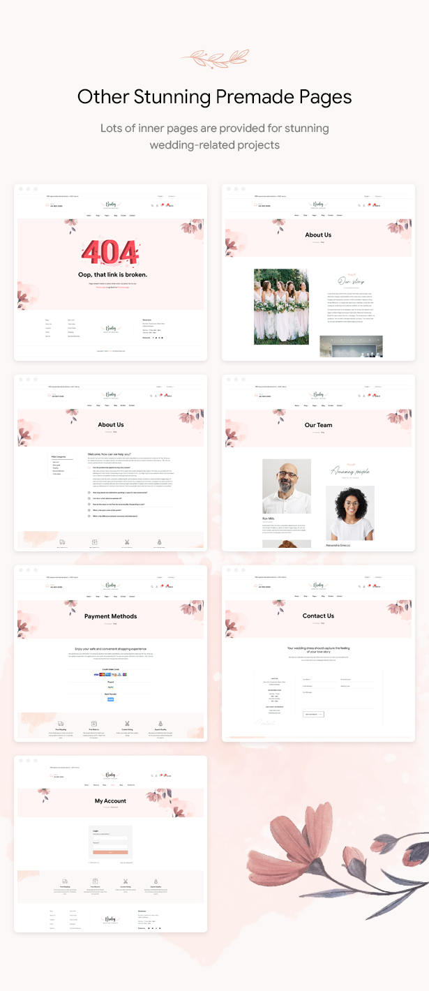 Bridey - Bridal Store WooCommerce WordPress Theme - Stunning Premade Pages