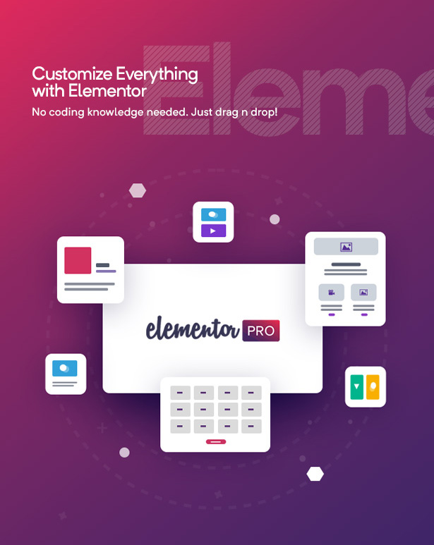 multipurpose WordPress theme elementor