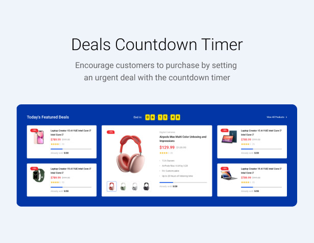 digitaz - electronics store wordpress theme deals countdown