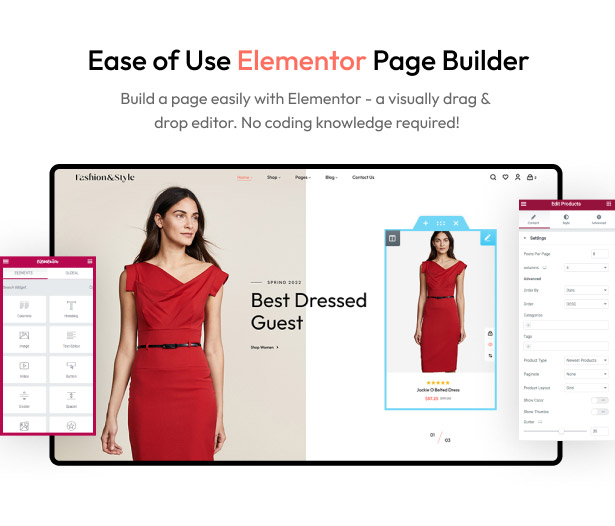 Free Fashion WooCommerce WordPress Theme - Fashion Theme Elementor