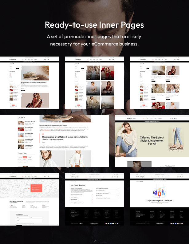 Free Fashion WooCommerce WordPress Theme - Inner Pages