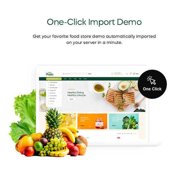 Freshio - organic food woocommerce wordpress theme demo