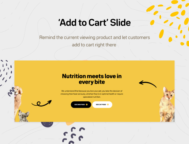 Gopet - Free Pet Store WordPress Theme - ‘Add to Cart’ Slide