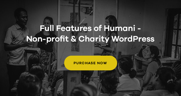 Humani - best wordpress themes for charity organizations