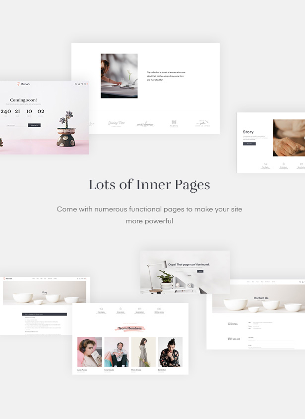  let's discover the flexibility of functional pages in Handmade Shop WordPress WooCommerce Theme