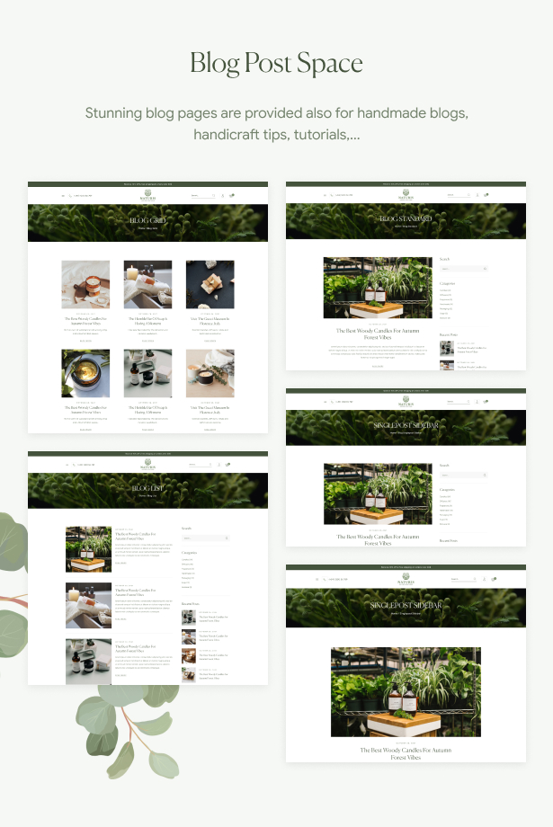 Naturis - Handmade WooCommerce WordPress Theme - Blog Posts