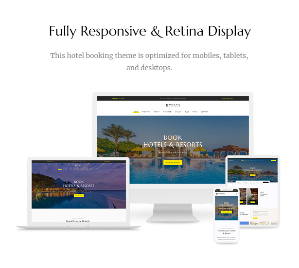 Rominal - Responsive Hotel Booking WordPress Theme - Fully Responsive & Mobile-Friendly