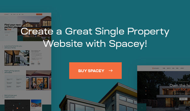 Spacey - Single Property WordPress Theme