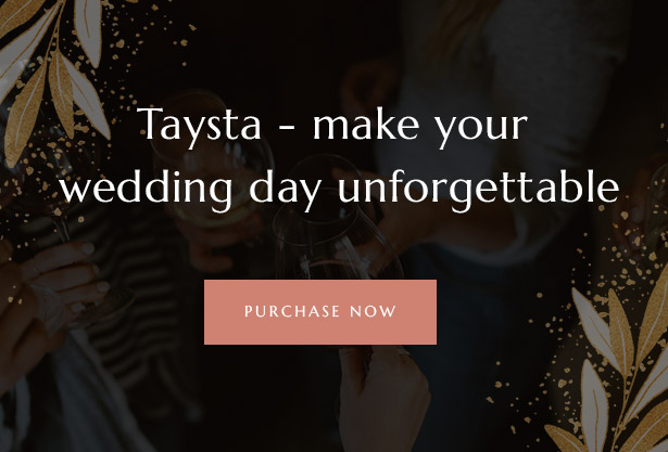 Taysta - best wedding planner wordpress theme