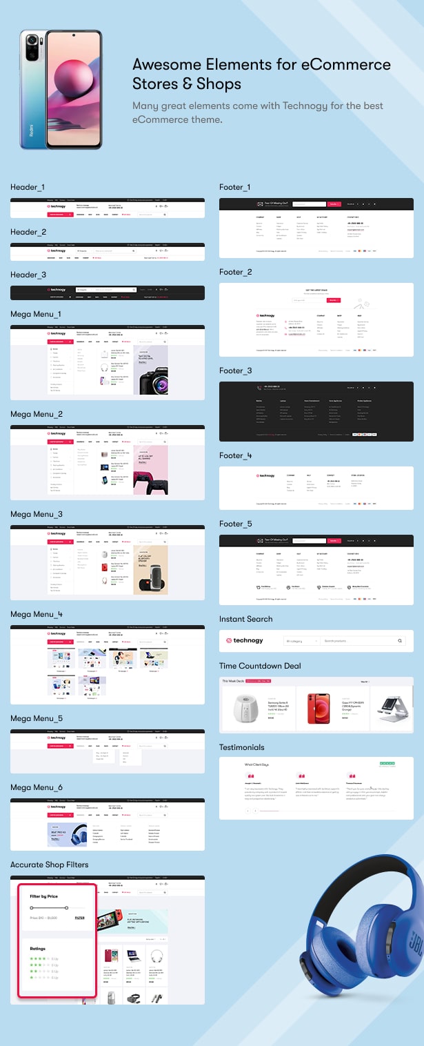 Technocy - Electronics Store WooCommerce Theme - Great Elements for eCommerce Stores & Shops