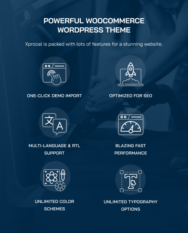 Xprocal - Car Care WooCommerce Theme - Core theme features