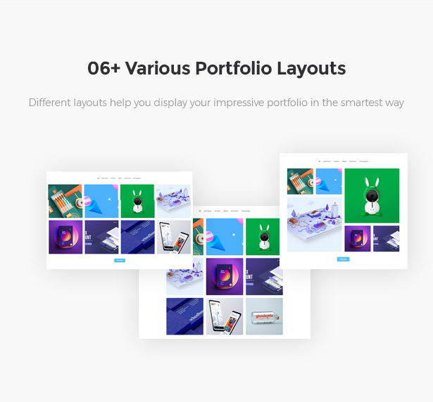 06+ Awesome Layouts For Portfolio Startor Startup Business WordPress Theme