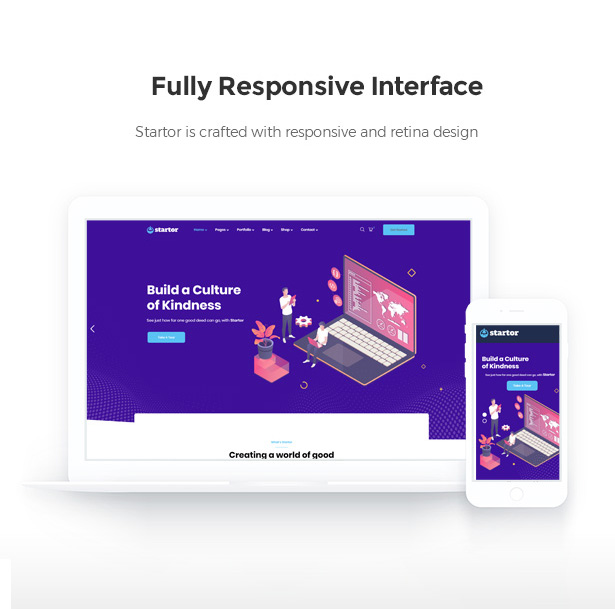 Startor Responsive Startup Business WordPress Theme